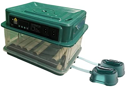 F Fityle 10 Egg Incubator for Hatching Chickens with Automatic Egg Turning and Humidity Control Integrated Egg Candler Egg Incubators for Hatching Eggs, Ducks & Other Birds (28x25.5x17.5cm)