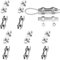 Fc'Noqgn M2 Duplex Abrazadera, 10 Abrazaderas de Cable de Acero Inoxidable 304 Abrazaderas de Cable, 2 mm de Cable de Alambre de Limpieza de línea de fijación toldo