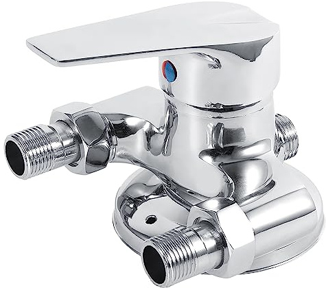 Válvula Mezcladora de Agua Fría y Caliente para Ducha y Lavabos, Cobre y Plástico, Rosca G1/2