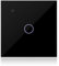 KETOTEK Smart Light Switch Black 1 Gang 1 Way Compatible with Alexa, Single Gang Touch Light Switch WiFi with Tuya/Smart Life APP Control