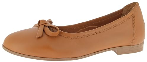 Andrea Conti Damen Ballerina Ballerinas, Cognac, 39 EU