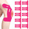 10 Stück Rosa PreCut Kinesiotapes Knie,Kinesiotapes Vorgeschnitten Knie,Kinesiologie Tape,Ohne Shere,Wasserfestes & Elastisches Physio Tape für Knieschmerzen (Rosa)