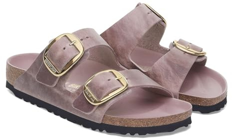 Birkenstock Arizona Big Buckle Natural Leather Oiled Lavender Schmale Weite Gr. EU 39