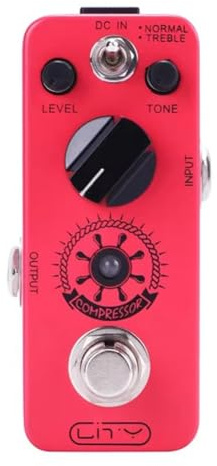 Yopeissn Electric Guitar Pedal Mini Compressor Effects Pedal Ultimate Comp 2 Modes Guitar Effect Pedal Pure Analog True Bypass