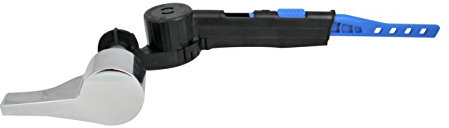 Fluidmaster 641 Perfect FIT Universal Toilet Tank Flush Lever in Chrome, Metal Toilet Handle with Adjustable Arm