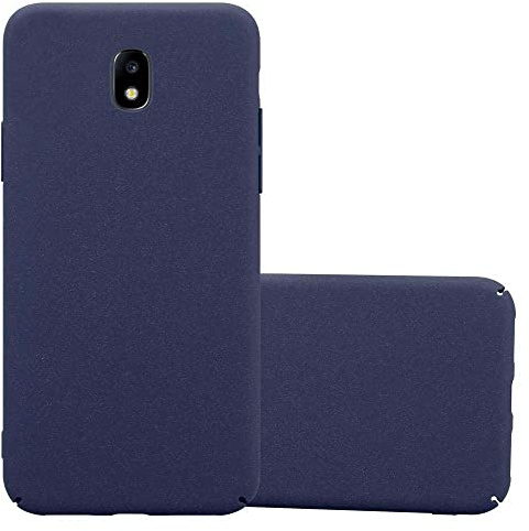 Cadorabo Hülle kompatibel mit Samsung Galaxy J5 2017 Schutzhülle TPU Silikon Case Frost Design Anti Rutsch Slim Kratzfest Stabiles Hardcase mit Rundumschutz Case Hülle für Galaxy J5 2017 in Blau