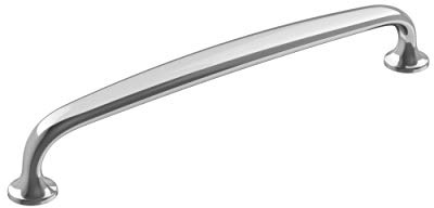 Amerock | Cabinet Pull | Polished Chrome | 6-5/16 inch (160 mm) Center-to-Center | Renown | 1 Pack | Drawer Pull | Cabinet Handle | Cabinet Hardware
