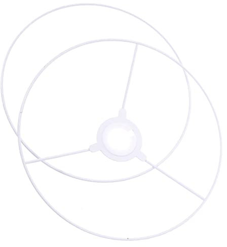 ULDIGI Stabiler Metallrahmen für Lampenschirm Runder Diy Lampenschirm-rahmen Vintage -ring von -ringen Halter Metallring Unterstützung für e