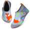 TMEOG Badeschuhe Kinder Wasserschuhe Kleinkind Schwimmschuhe Strandschuhe rutschfeste Aquaschuhe mit Klettverschluss Wattschuhe Meerschuhe Barfussschuhe für Jungen Mädchen(24/25 EU,Fuchs)