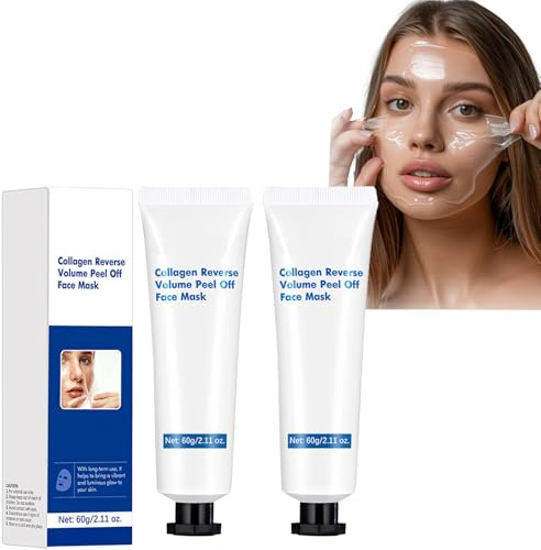 Tkekruh 2PC Mascarilla 60g, Mascarilla facial, Hydrolyzed, Peel off Mask für strahlende Haut Pflege, Limpieza Suave, Refrescante y Control de Grasa, Hidratación y Firmeza