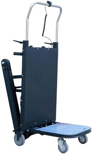AFLEPCBRQ Stair Climber Cart Electric Folding Stair Climbing Hand Truck Ergo Handle Stair Climber Furniture Dolly Heavy Stair Climbing Trolley (A)-1