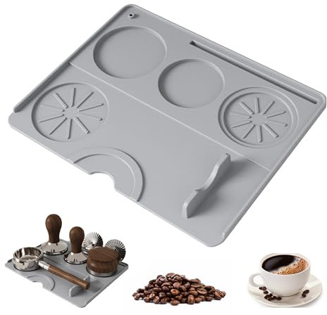 xyuayamz Almohadilla Prensador Cafe, Tamper Mat café, Prensa de Cafe Mat de Silicona, Alfombrilla Protectora para Utensilios de Café para Familias,Bares, Cocinas,Cafeterías