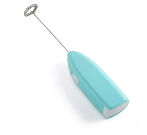 JINGYAN Varillas de batir Batidor de leche y café, 1 Uds., batidor huevos eléctrico, espumador, Mini agitador con mango, práctica herramienta cocina