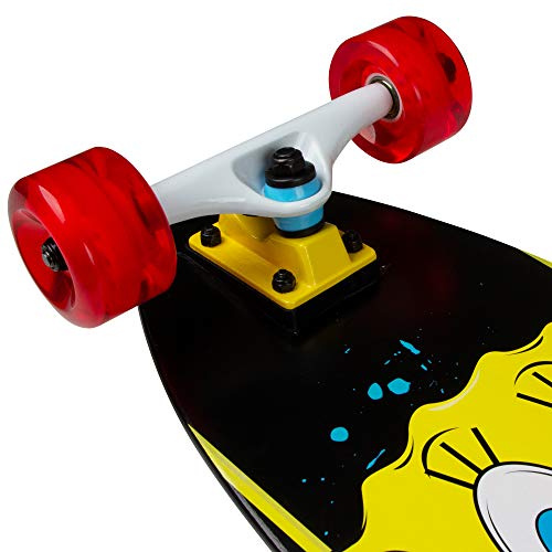 Kryptonics 36 Longboard Complete Skateboard - Fun and Colorful Design for Kids! for Cruising and Tricks, Ideal for All