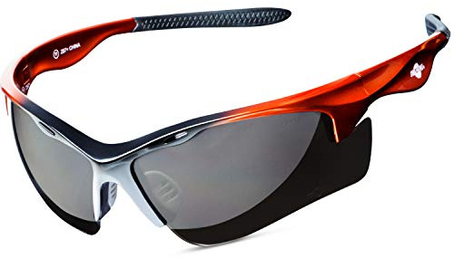 ToolFreak Rebel Polarized Safety Glasses, Anti Glare Dark Smoke Tinted Lens, Includes Case, Neck Cord, Pouch and Cloth
