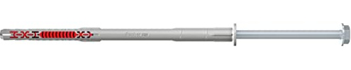 fischer DuoXpand 10 x 200 FUS, högkvalitativa universalpluggar med sexkantsskruv och formad U-skiva (50 st.), pluggar för starkt grepp, perfekt för porösa byggmaterial och ankare nära kanter
