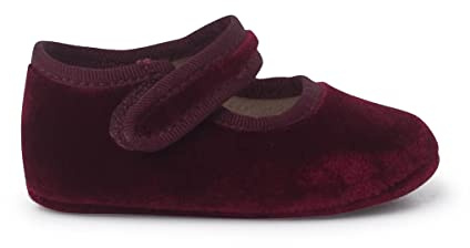 Pisamonas Merceditas Baby Velvet Självhäftande Förslutning Size 17 Color Bordeaux