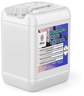 Alliance Chemical Hydrochloric Acid 37% (HCl 37%) - Muriatic Acid - Technical Grade - 5 Gallon Pail