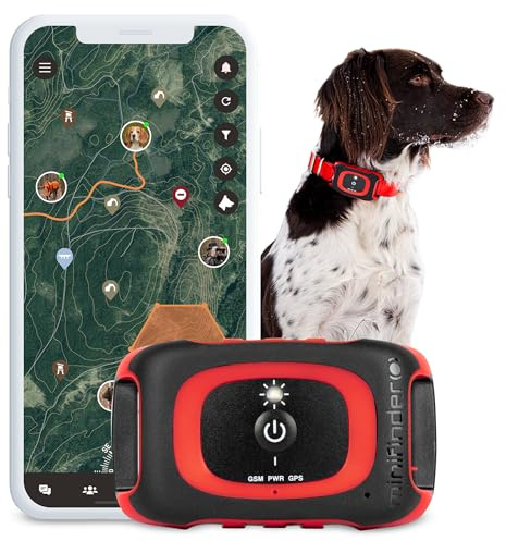 MiniFinder Rex GPS-Tracker för jakthundar - Realtidsspårning via app, vattentät & robust, långdistans hundtracker för vildsvins- och hjortjakt