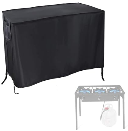 Aidetech Outdoor Camping Stove Cover Fit for Goplus / for BESTFIRE 3 Burner Propane Gas Cooker, Waterproof Propane Burner Stove Cover, for Camp Paito RV -(35x19x30 inch)
