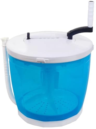 Mini Lavatrice, Lavatrice Portatile, Lavatrice Manuale con Centrifuga, Washing Machine Lavatrice Mobile per Campeggio, Viaggi, Auto, Camper, Dormitori