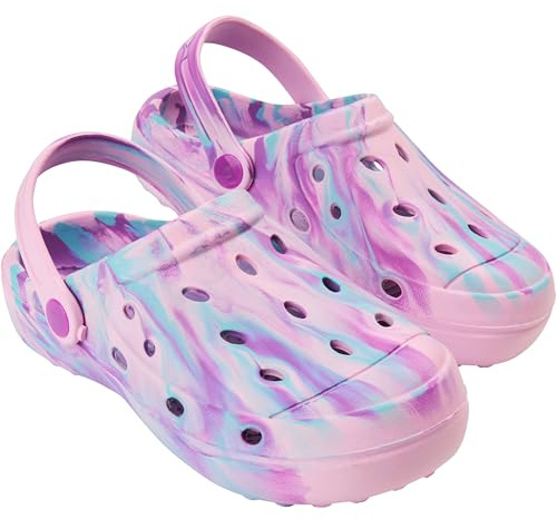 CityComfort Clogs barntofflor bekväma sommartofflor med remmar för trädgård fritid skola gåva för flickor