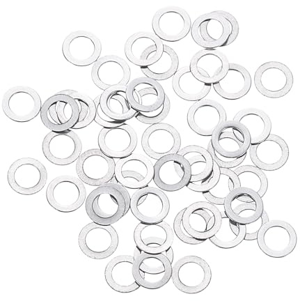 QUARKZMAN M3 Rondelle Piatte in Acciaio Inossidabile 304 Inox, 3x5x0,2mm Distanziatori Piatti Ultra Sottili per Viti Bullone, Riparazioni Elettroniche, Automobilistiche, 50 Pezzi
