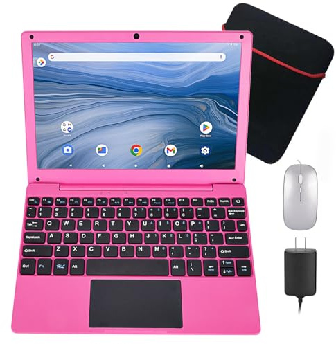 HBESTORE Laptop 10.1, Processore Quad-Core Con Sistema Operativo Android 12.0, 2 Gb Ram, 64 Gb Memoria Interna Emmc, Fotocamera Integrata, Wifi, Interfaccia Usb, Ricarica Rapida Tipo C Per Ap