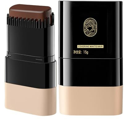 Haarmascara, Haarfärbestift,Haarfarbe Stick, Ansatz-Kaschierstift, Ansatzfarbe Wasserdicht Ansatzpuder für Frauen Haar (Braun, 2pc)