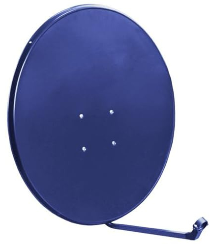 LTC Parabola Satellite 90 cm Blu Scuro - Alta Resistenza, Compatibile Astra Hotbird Amos Eutelsat, Supporto LNB Universale, Installazione Semplice, Segnale Stabile