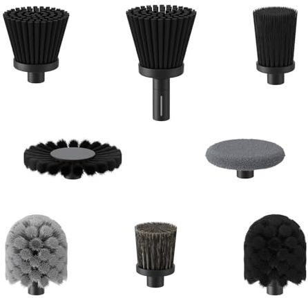 8 PCS Replacement Brush Heads for Fanttik Flip G10 Nano HomeCare & AutoCare Cordless Electric Spin Scrubber, Accessories for Automotive Detailing