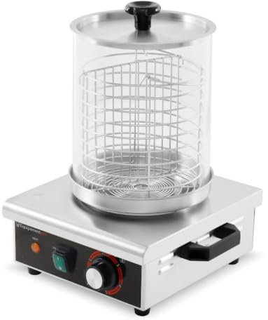 Equipementpro - (HDW-1) -Appareil à hot dog en inox - Machine à Hot Dog Professionnelle Professionnelle (Puissance 450 Watts, Température 0-95°C, T)