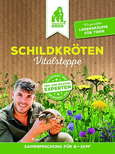TIERGARTENGRÜN Premiumsaatgut Schildkröten Vitalsteppe 100g reichen für 8-10M²
