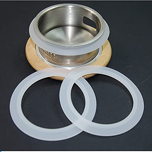 Pack of 4 O-Rings Bath Plug Seal Ring Sealing Gaskets Clear Rubber Pop Up Basin Waste Seal 33/41.5mm