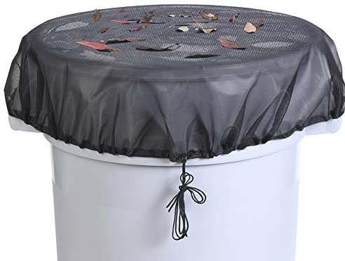 Mesh Cover for Rain Barrel, Rain Bucket Leaf Filter Screen Cover, 37.5