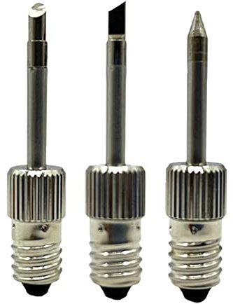 Folpus Puntas de soldador reemplazables Interfaz E10 Reparación de batería de puntas de soldadura USB electrónico Puntas de soldadura para accesorios