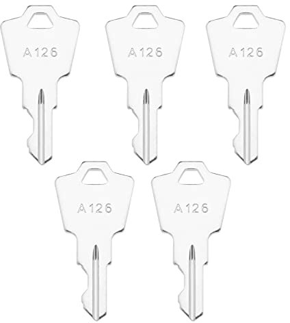 Create idea 5 Llaves de Encendido de Metal de Repuesto A126 compatibles con APEM Compatible con KAC Compatible con Llave de Inicio del Interruptor ELEDIS