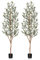 Kazeila Olivenbaum Künstlich 180cm Kunstpflanze Groß Künstliche Pflanzen Fake plastikpflanzen im Topf für Home Decor Zimmerdeko Schlafzimmer Dekoration(2Pack)