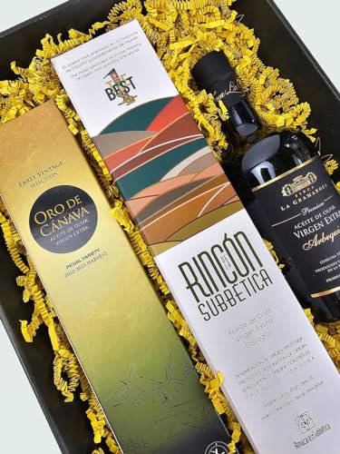3 Mejores Aceites de Oliva Virgen Extra de España 2023 (Premios Alimentos de España Mejores Aceites de Oliva Virgen Extra) - Pack de 3 botellas de 500 ml