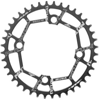 104 BCD Fahrrad Kettenblatt 40T 42T 44T 46T 48T 50T 52T Schmale Breite Kettenblätter für 8 9 10 11 12-Fach MTB, BMX Bike, Gravel Bike und Rennrad (Schwarz 40T)