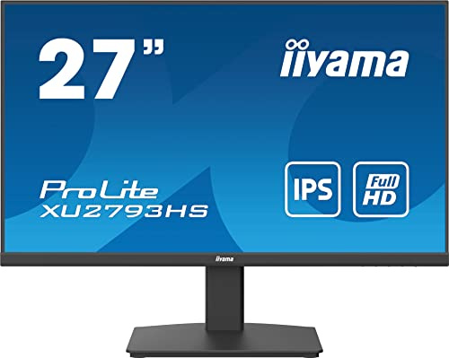 iiyama Prolite XU2793HS-B6 68,6cm 27 IPS LED-Monitor Full-HD 100Hz HDMI DP FreeSync Slim-Line schwarz