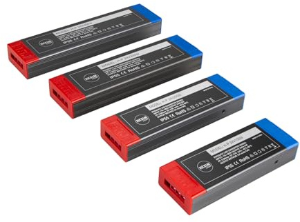 HEXIM LIGHT Netzteil IP55 Trafo 24V/DC Transformator 100-400W, 4.16A-16.6A - kein LED-Flimmern, kein Transformator-Rauschen - Driver Converter für LED Strip Band (H-P 24V100W / 1STK)