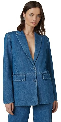 Joe's Jeans Women's The Nina Denim Boyfriend Blazer, Fine, X-Small