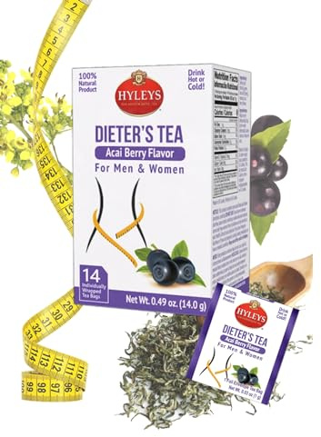 Hyleys Dieter's Tea with Acai Berry Flavor - 14 Tea Bags - Slimming Weight Loss Detox Cleanse Tea (24 Pack - 336 Tea Bags Total)