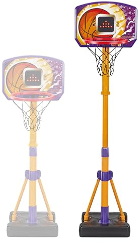 VTech - Canasta de Basket con Pantalla electrónica, Juguete Deportivo, Interactivo, Regulable en Altura, Diseño evolutivo, Soporte Estable, Juegos, Regalo niños +3 años, Versión ESP