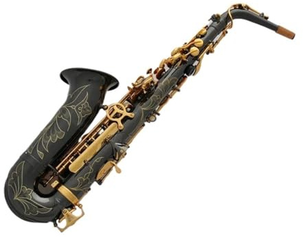 Professionell Saxofon Professionell Eb Svart Nickel Altsaxofon Med Fodral Träblåsinstrument