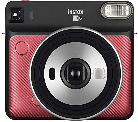 Instax Square SQ6 Instant Camera, 5 Shooting Modes, Inbuilt Flash with Automatic Exposure, Ruby Red