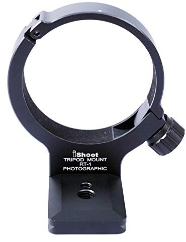 iShoot Improved Lens Collar Tripod Mount Ring Compatible with Nikon AF-S 300mm F/4E PF ED VR, Nikkor AF-S 70-200mm F/4G ED VR, with ARCA-Swiss Fit Quick Release Plate for Arca Type Tripod Ball Head