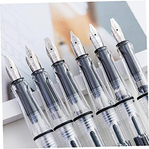 TOSSPER 6 st kalligrafi parallell penna set 0,7 mm 1,1 mm 1,5 mm 1,9 mm 2,5 mm 2,9 mm skrivpenna för gotisk bokstav kalligrafi pennor kontorsmaterial