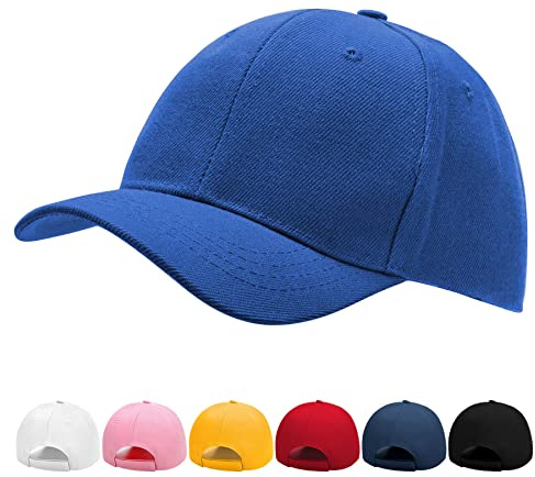 Bonu Boy Cap – Toddler Cap Kid Baseball Cap Sun Hat Cute Fashion Adjustable Sports Camp Spring Summer Autumn 3-6 Years Blue